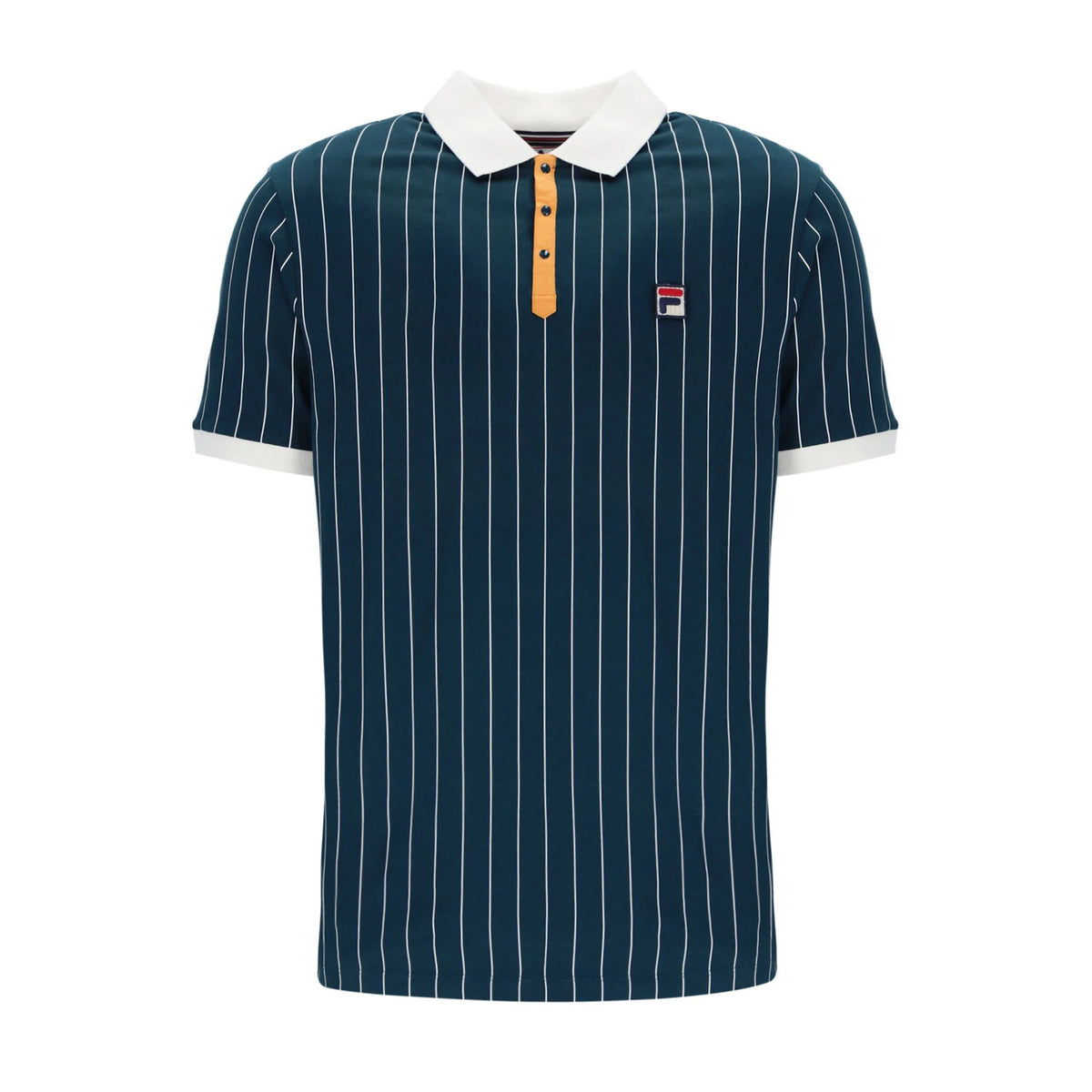 FILA Mens BB1 Retro Classic Vintage Striped Polo - LM1839AT