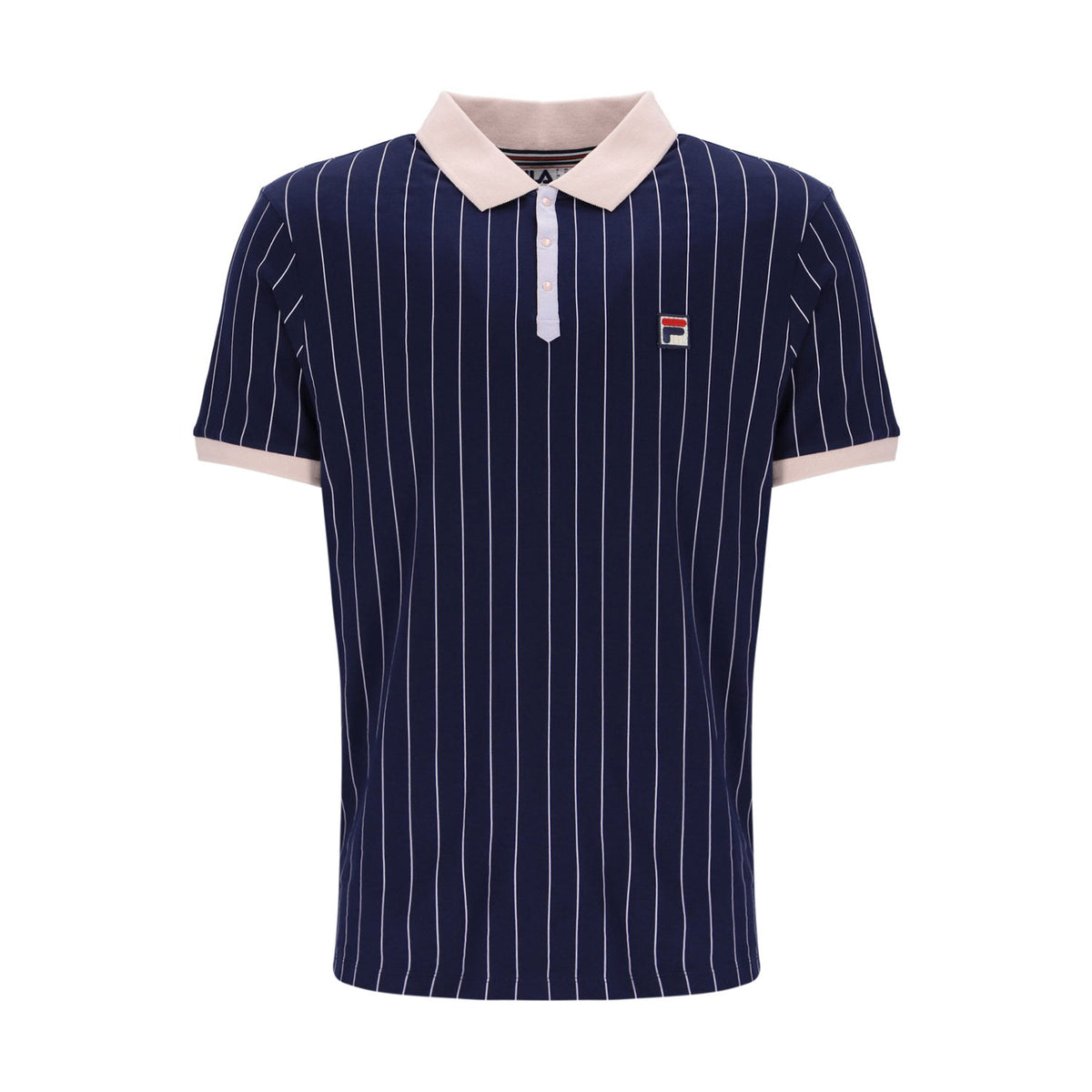 FILA Mens BB1 Retro Classic Vintage Striped Polo - LM1839AT