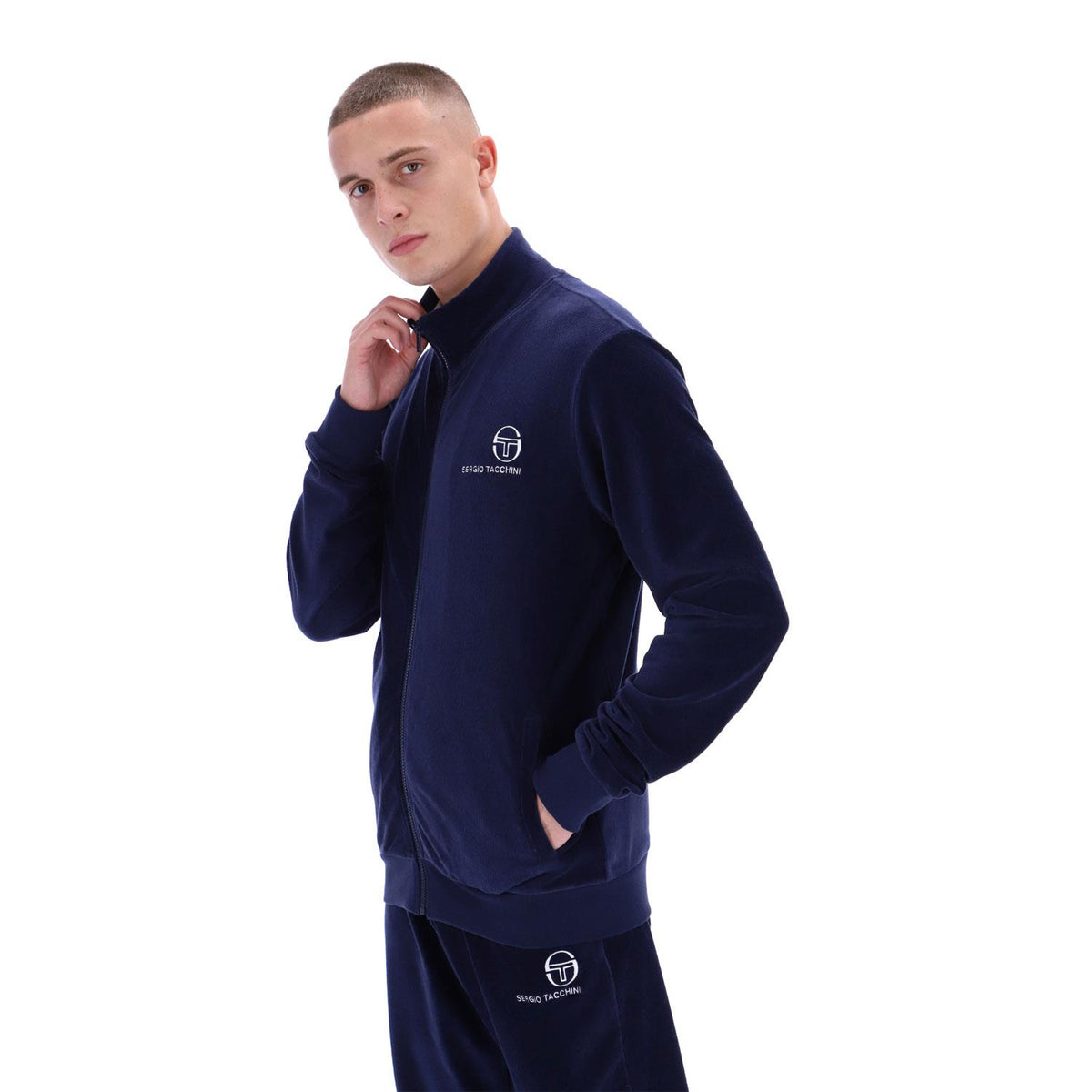 Sergio Tacchini Mens Boris Rib Retro Track Top - STM29526