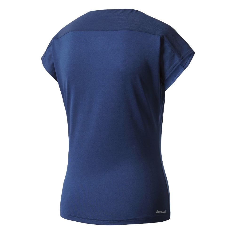 adidas Womens Melbourne Line V-Neck Tennis T-Shirt