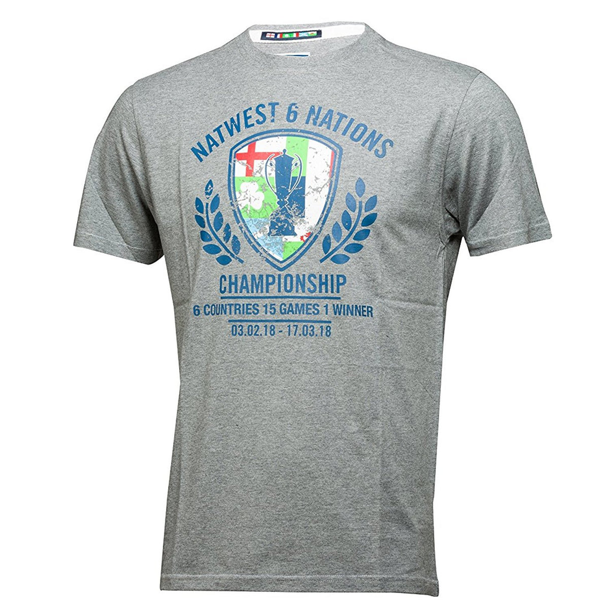 6 Nations Men's Trophy Shield Rugby T-Shirt