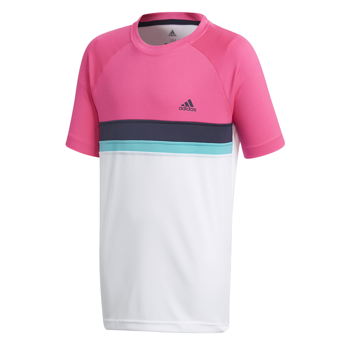 adidas Boys Club Colour Block Tennis T-Shirt