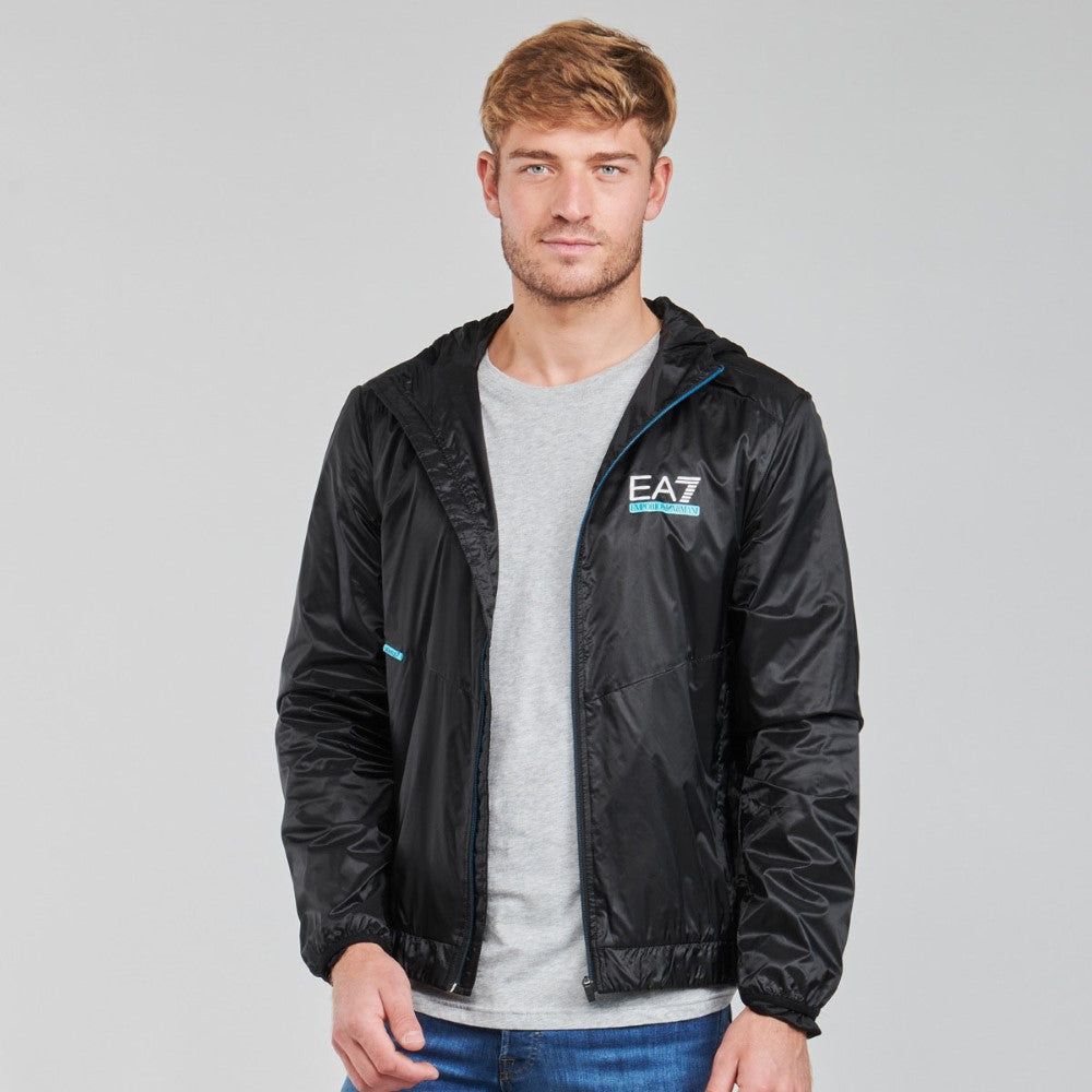 Emporio Armani EA7 Mens Lightweight Waterproof Hooded Jacket 3KPB22-PN1GZ