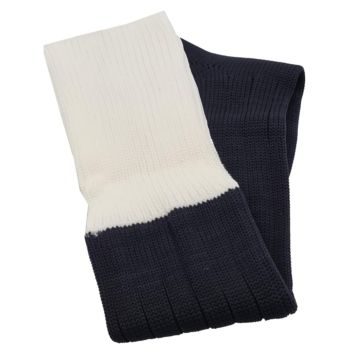 Contrast Top Football Rugby Premium Socks - Made In UK - NAVY/WHITE - JUNIOR ( UK 13-5)