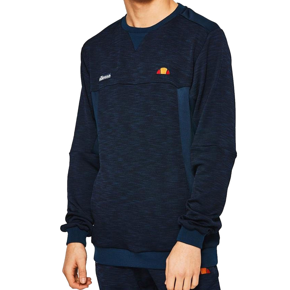 Ellesse Mens Paterazzo Crew Neck Sweatshirt - Navy - Large