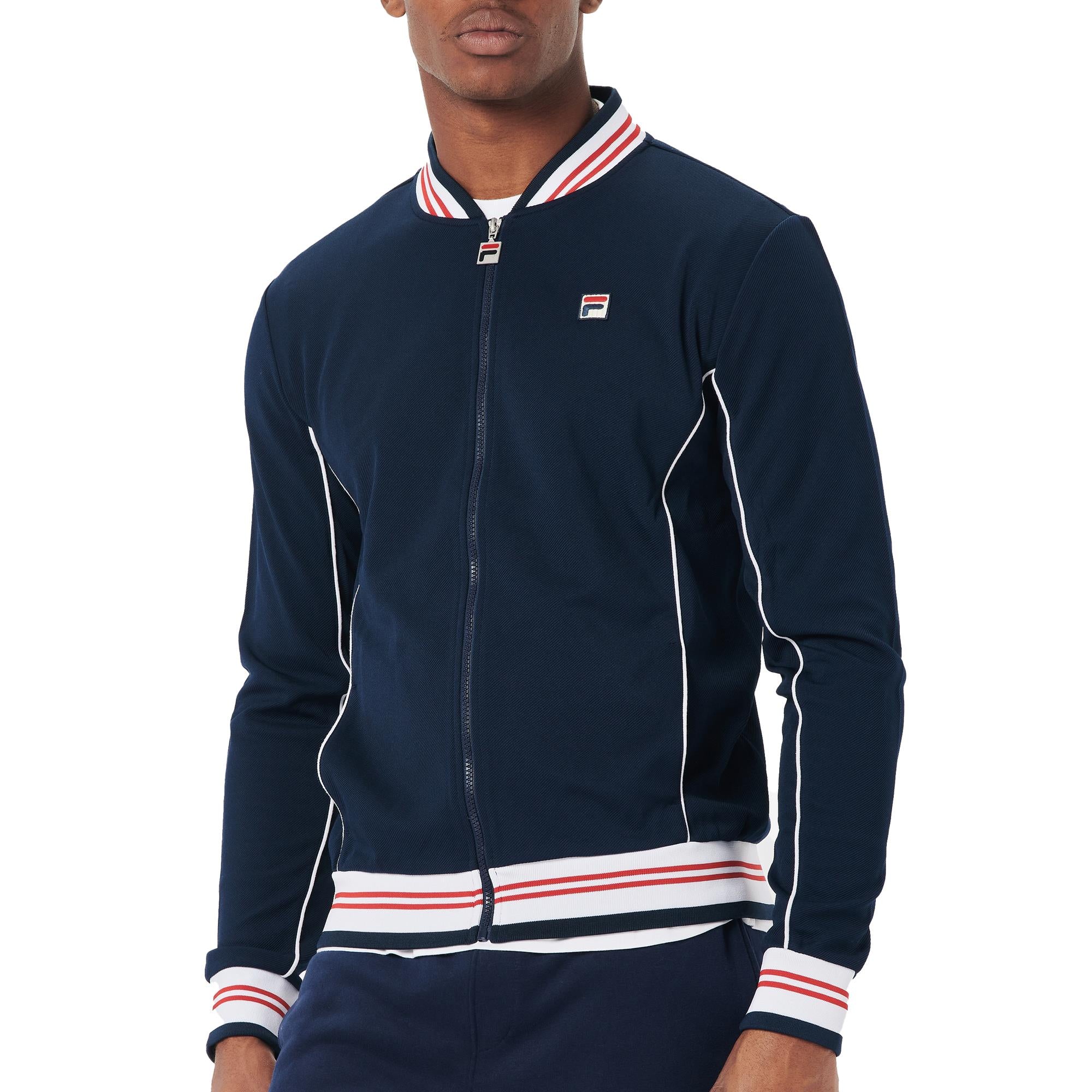 melodisk Afdæk Velkendt Fila Mens Classic Piped Tracksuit Jacket - Navy - Small – Sutton Sports