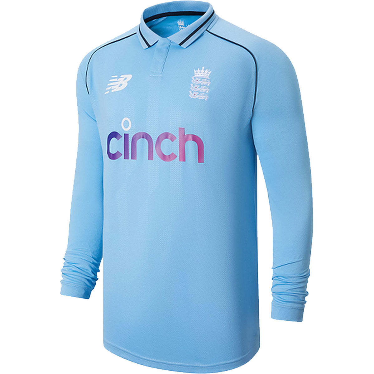 England Cricket ECB Mens Long Sleeved Polo Replica Shirt