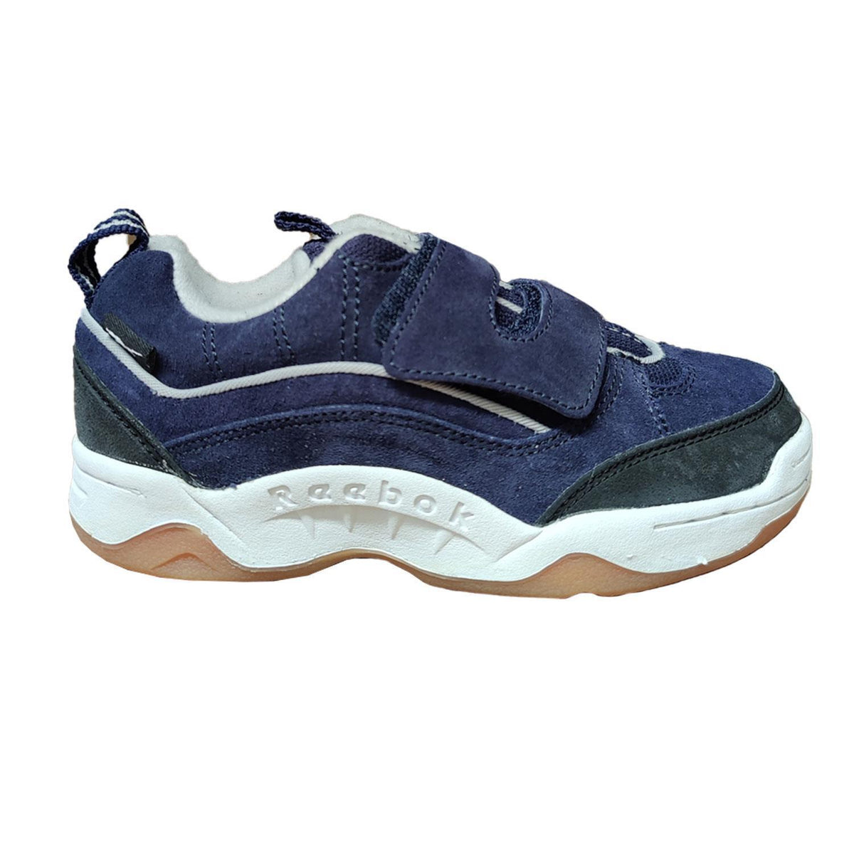 Reebok Classic Junior Suede Velcro Indoor Shoes - Navy - UK 12.5