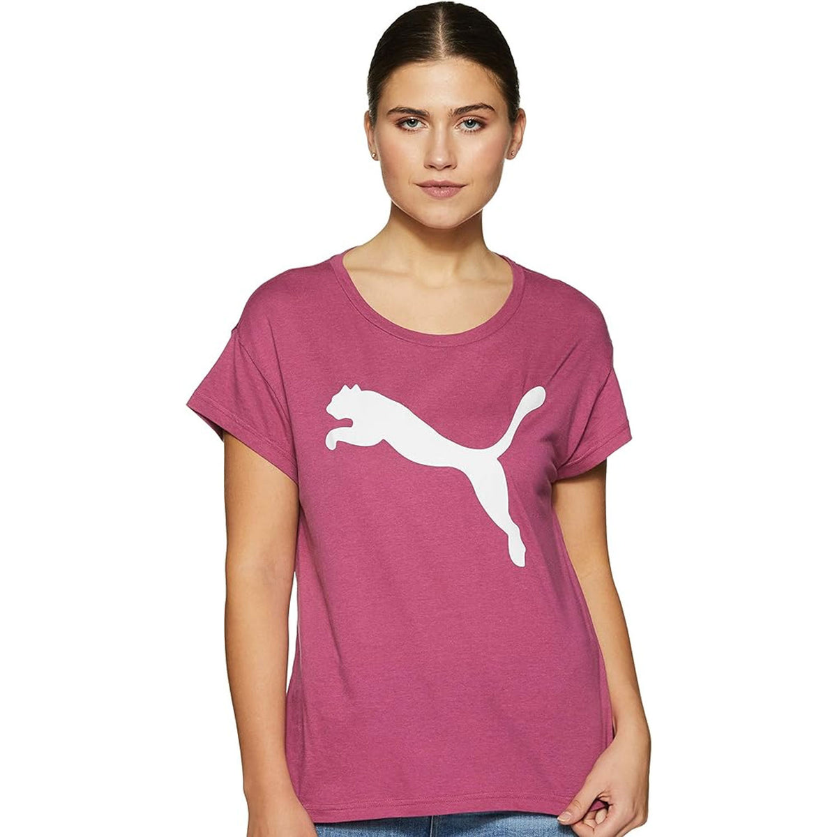 Puma Womens Active Short Sleeve T-Shirt - Magenta