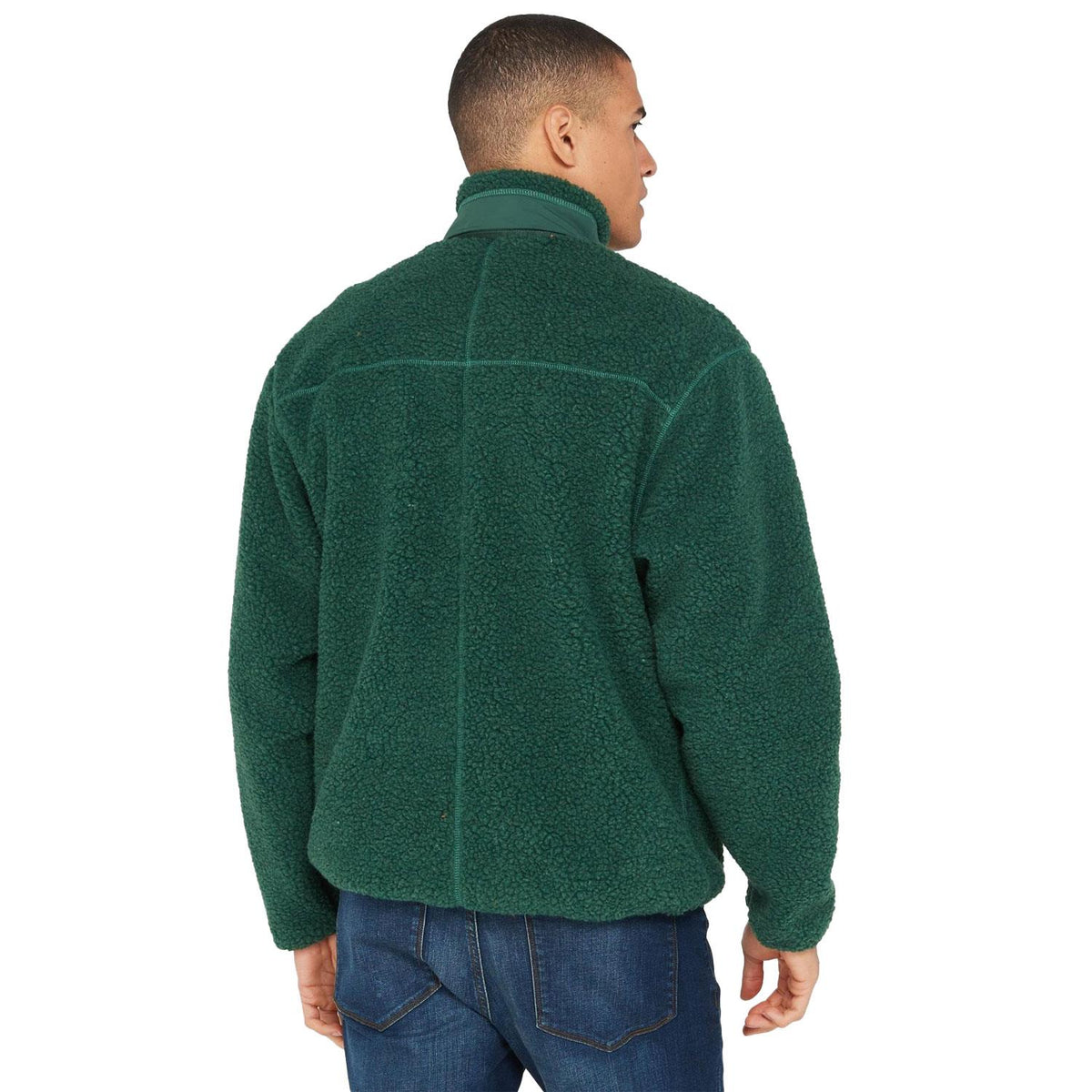 Ellesse Mens Este Full Zip Fleece Track Jacket SHT19021 - Green
