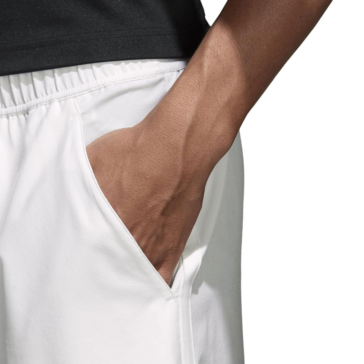 Adidas Mens Climalite Advantage Tennis Training Shorts - White - XS