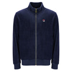 FILA Mens Marc Retro Velour Track Jacket With Gold Trims - FW23MH033