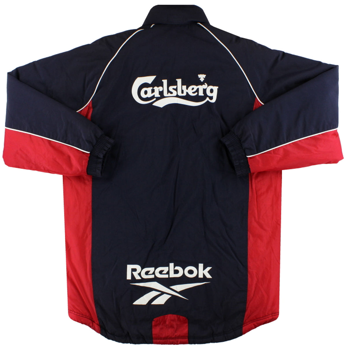 Liverpool FC Reebok Original 2000-02 RARE Padded Bench Coat - Navy - Medium