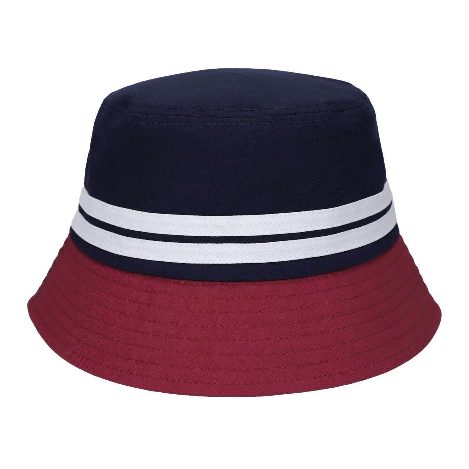 The Cappello - Red White Blue Pattern Bucket Hat - Britpop Stone Roses  Madchester