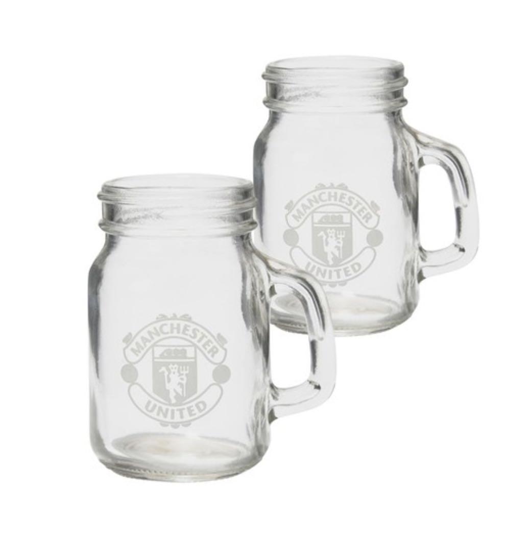 Manchester United Mason Jar Shot Glasses