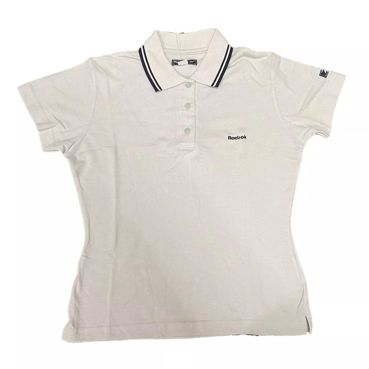 Reebok Womens Small Logo Polo Shirt - Green - UK Size 12