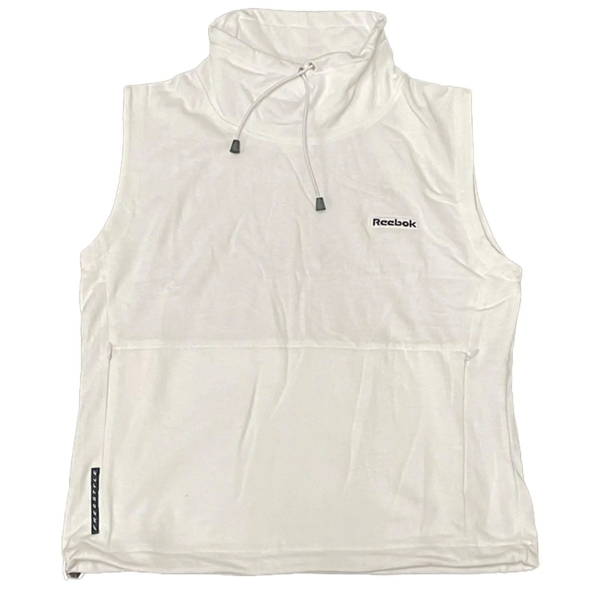 Reebok Womens High Neck Sleeveless Sweatshirt - White - UK Size 12