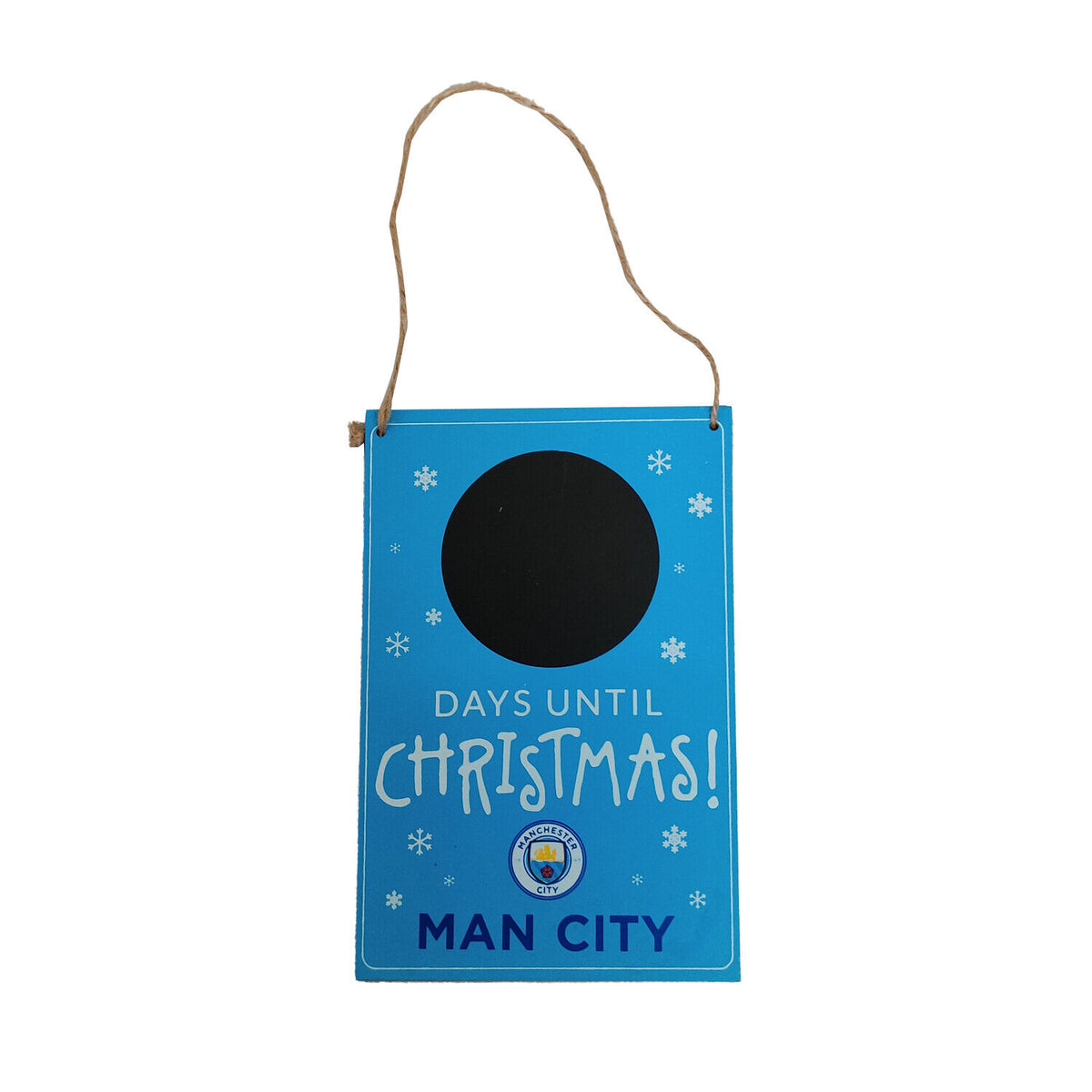 Manchester City FC Days Till Christmas Board
