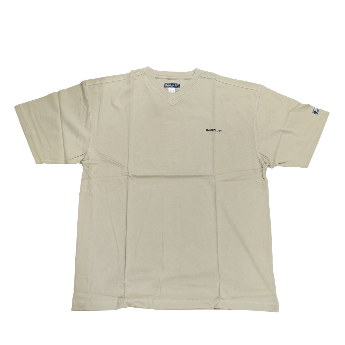 Reebok Mens Clearance Plain Olive V-Neck T-Shirt - Large