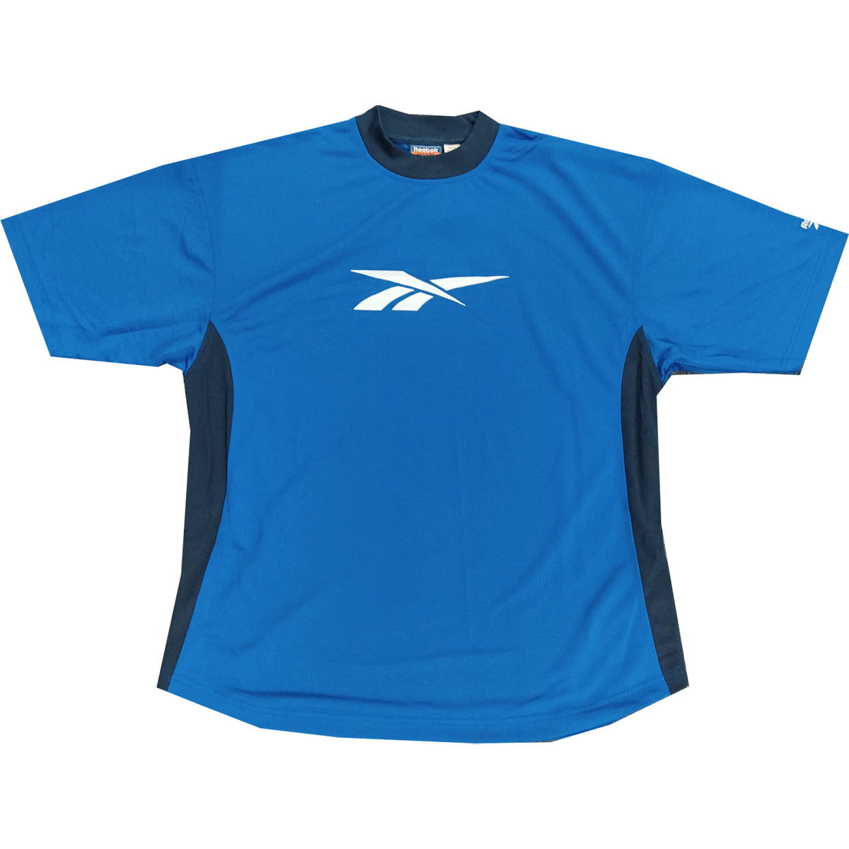 Reebok Mens Clearance Big Logo Blue T-Shirt - Medium