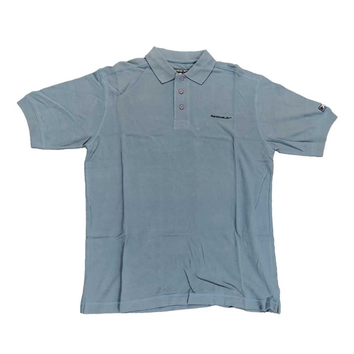 Reebok Mens Clearance Pale Blue Polo Shirt - Medium