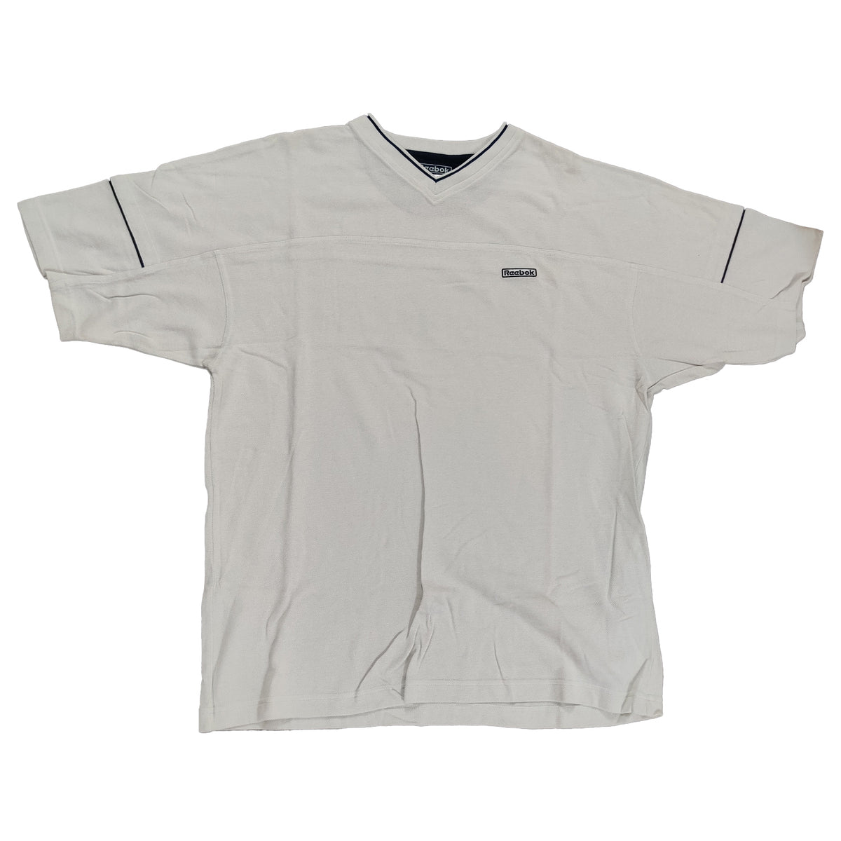 Reebok Mens Clearance Lined V-Neck T-Shirt - Medium
