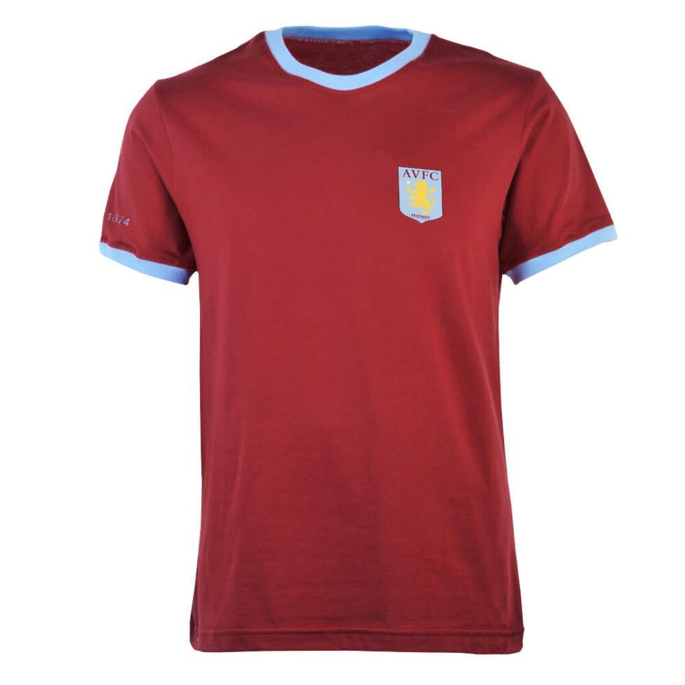 Aston Villa Mens Ringer Crew Neck T-Shirt – Sutton Sports