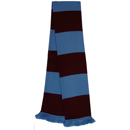 Retro Football Fan Supporters Knitted Striped Bar Scarf