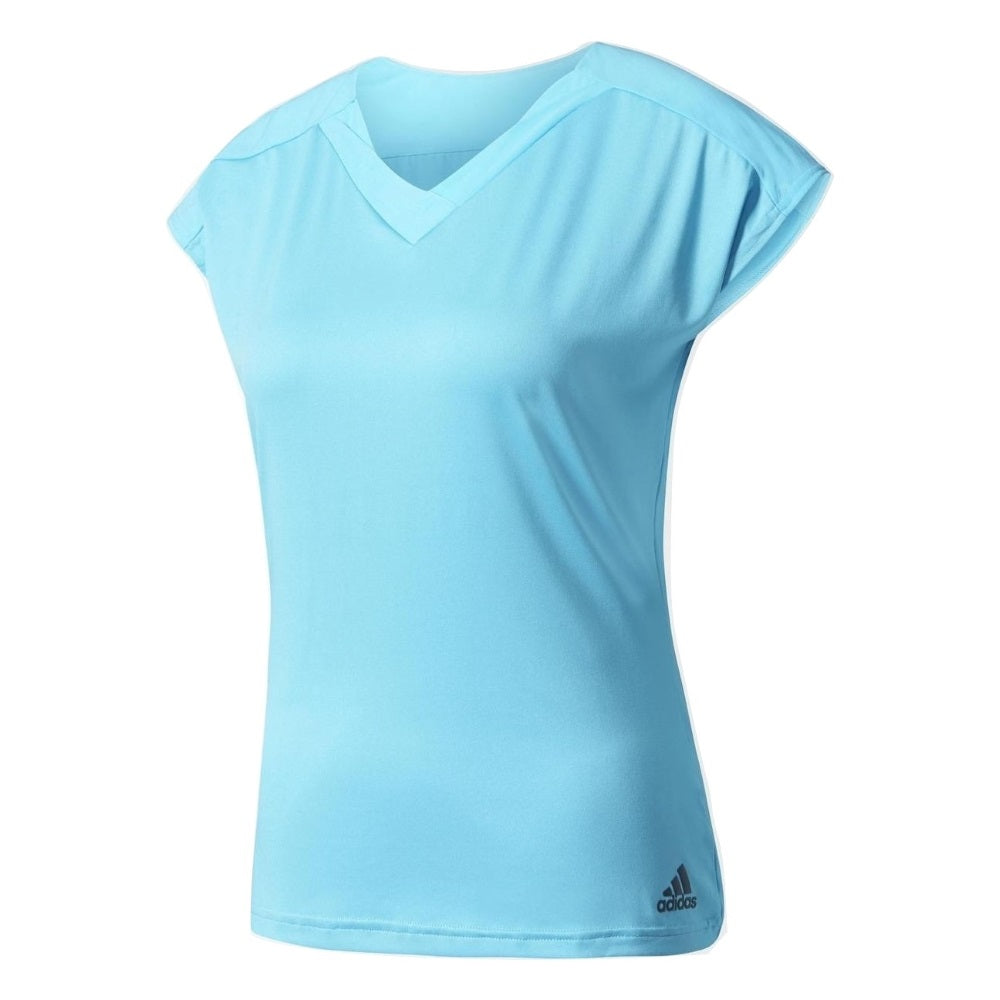 adidas Womens Melbourne Line V-Neck Tennis T-Shirt