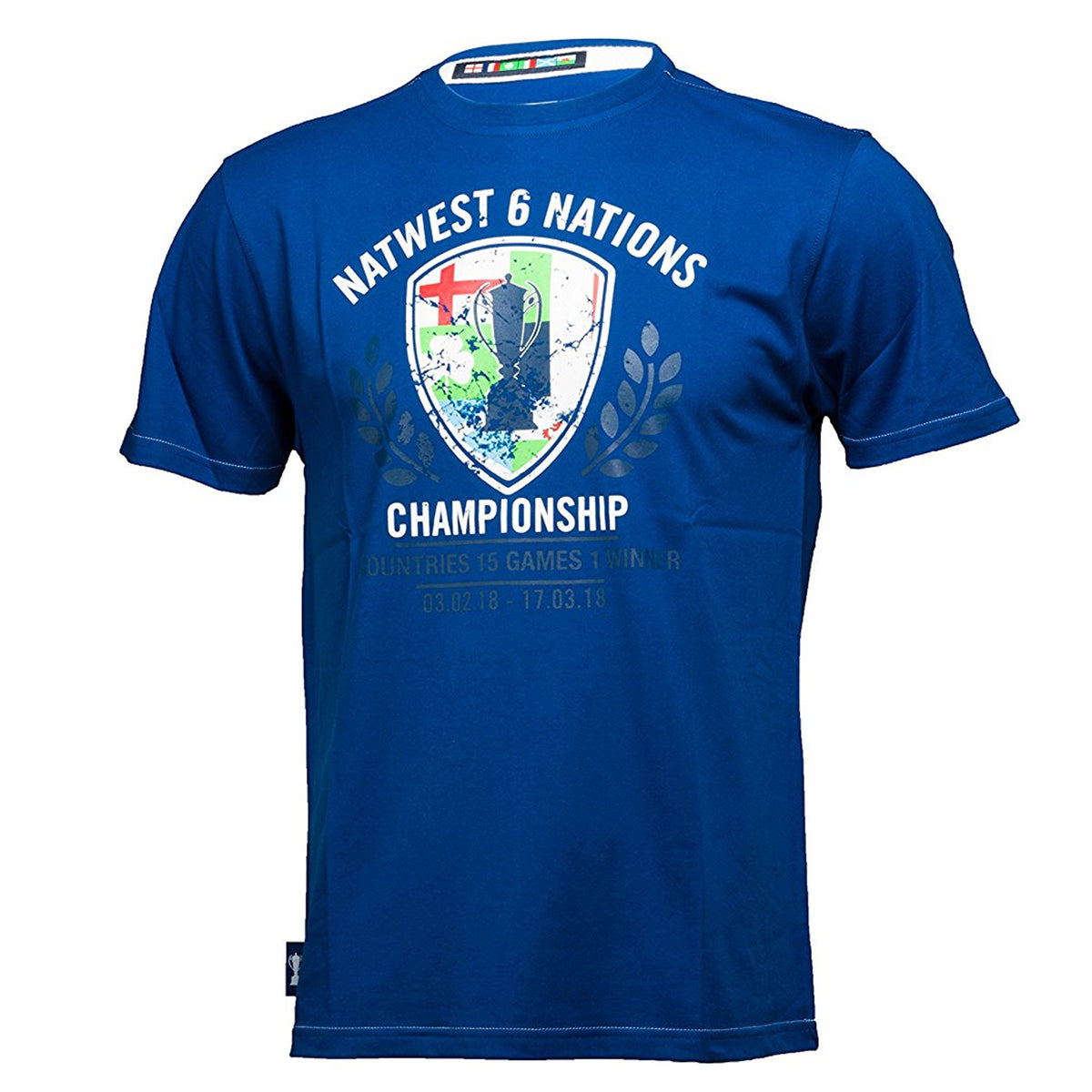 6 Nations Men's Trophy Shield Rugby T-Shirt