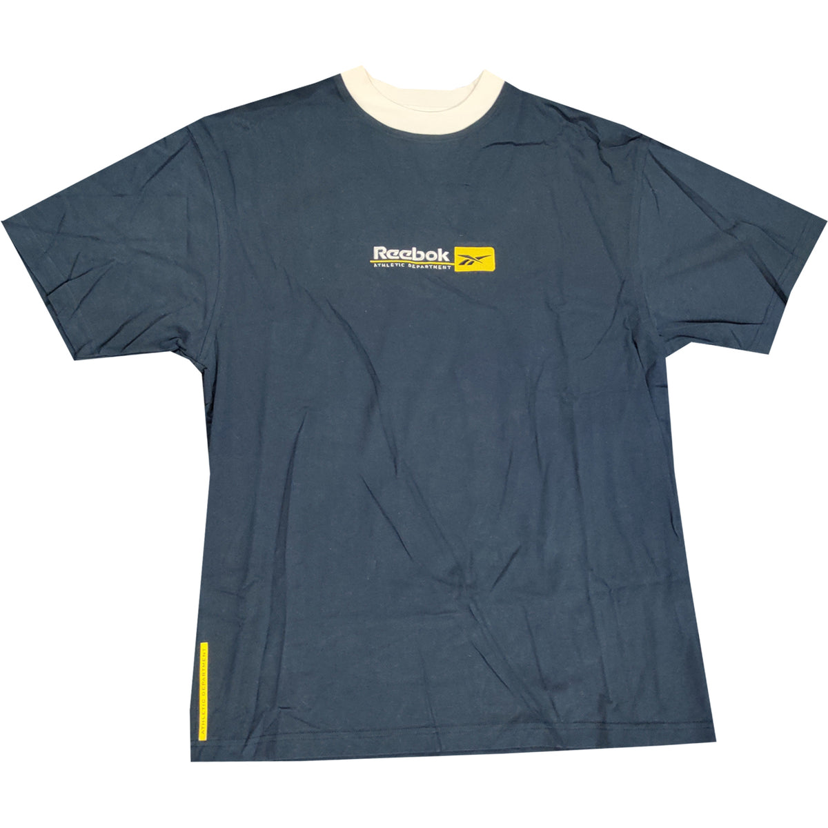 Reebok Mens Clearance Centre Logo Navy T-Shirt - Medium