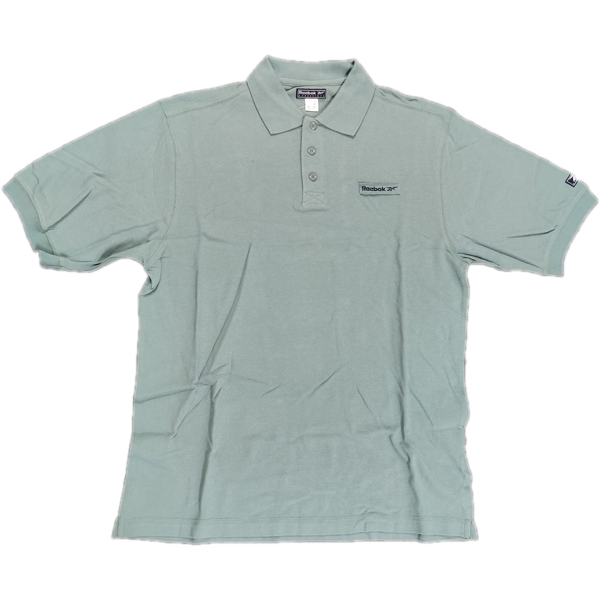 Reebok Mens Clearance Layered Logo Polo Shirt - Medium