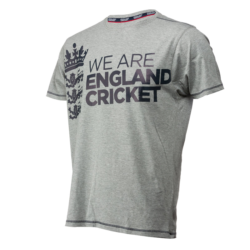 England Cricket ECB Mens We Are England Cricket Large Logo Tee