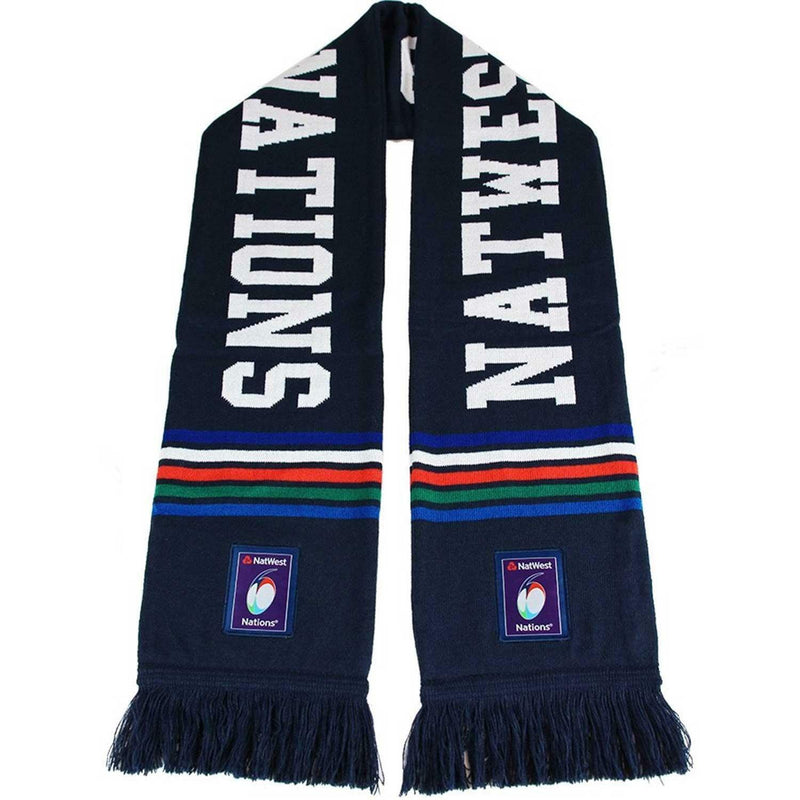 6 Nations Rugby Striped Scarf