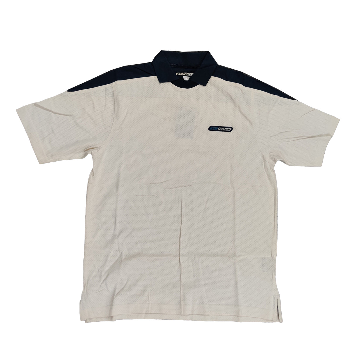 Reebok Mens Clearance Contrast Collar T-Shirt - Medium