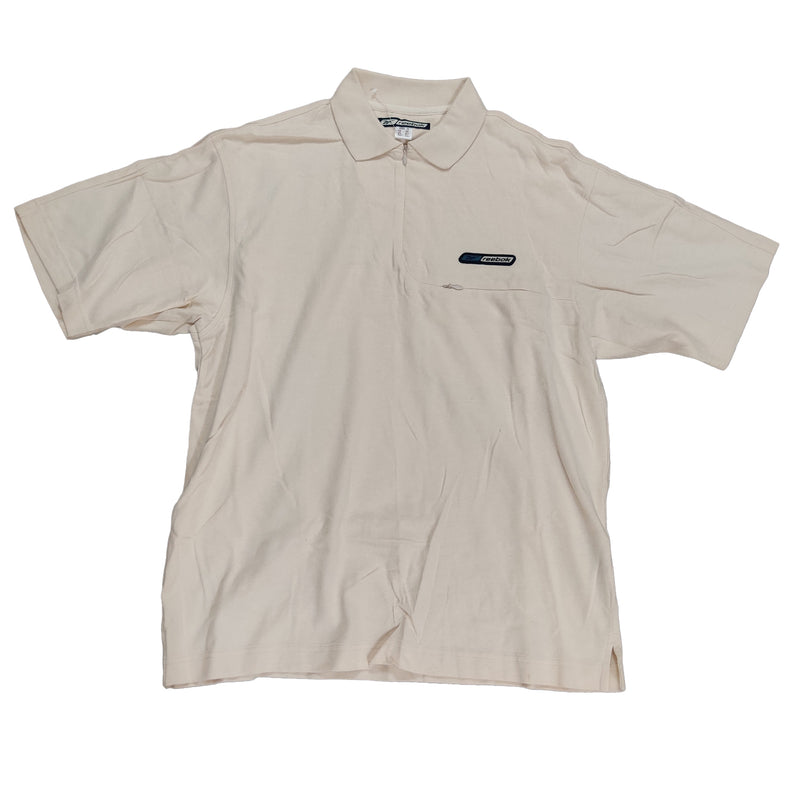 Reebok Mens Clearance Chest Zip T-Shirt - White