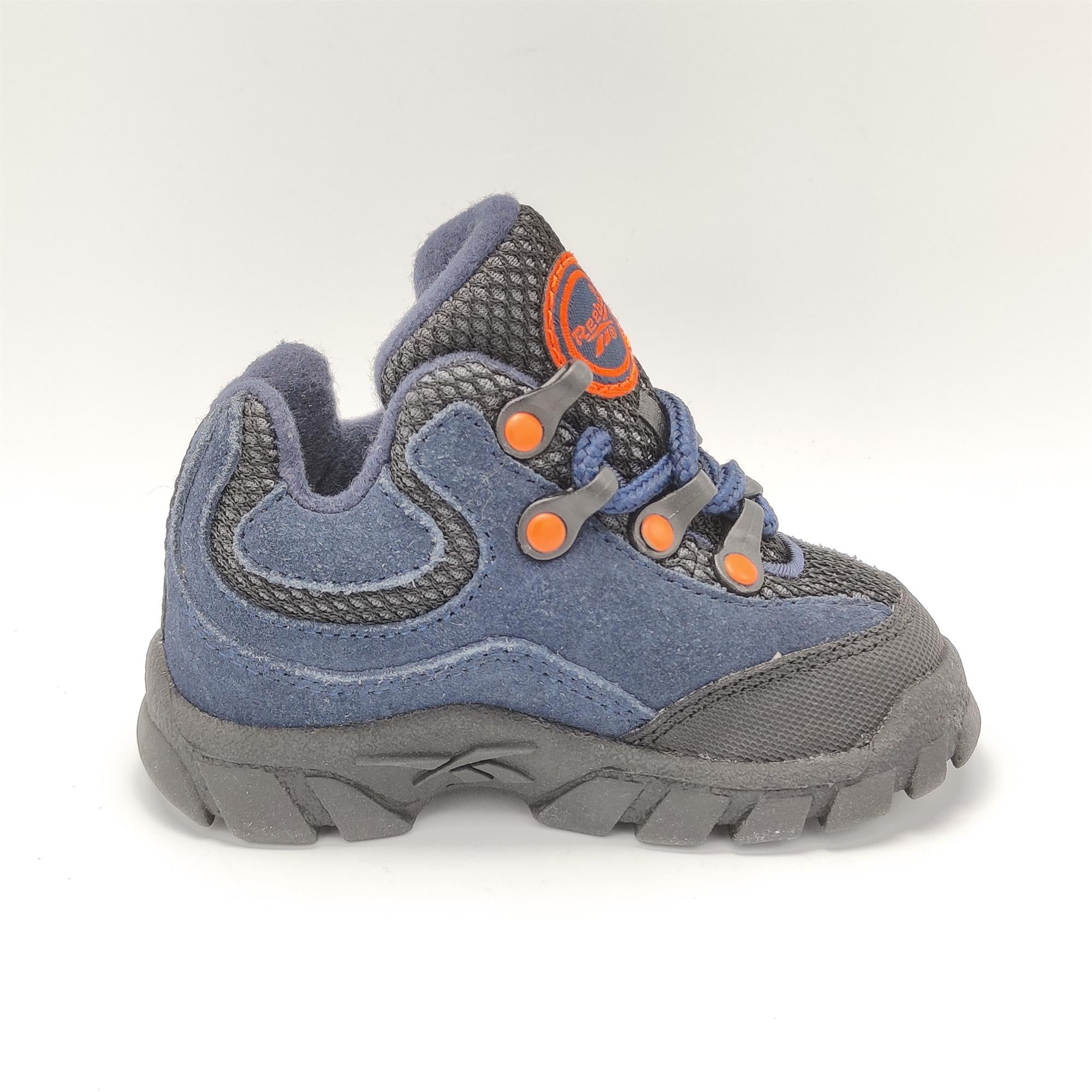 Reebok Infant Tundra Cushioned Retro Walking Boots Blue UK K3.5 Sutton Sports