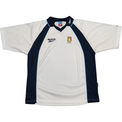 Aston Villa Juniors Retro Original Mid 90's White Training T-Shirt - 14-15 Years - 30" 