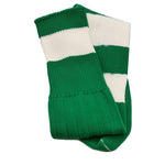 Big Stripes Football Rugby Premium Socks - Made In UK - BOTTLE GREEN - MENS ( UK 6-8)
