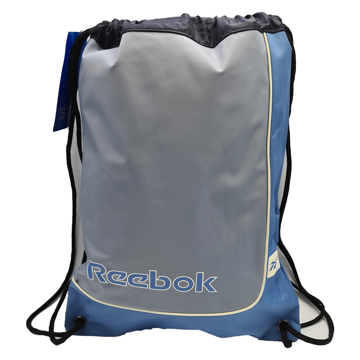 Reebok Unisex Contrast Stripe Retro Drawstring Bag - Blue/Grey