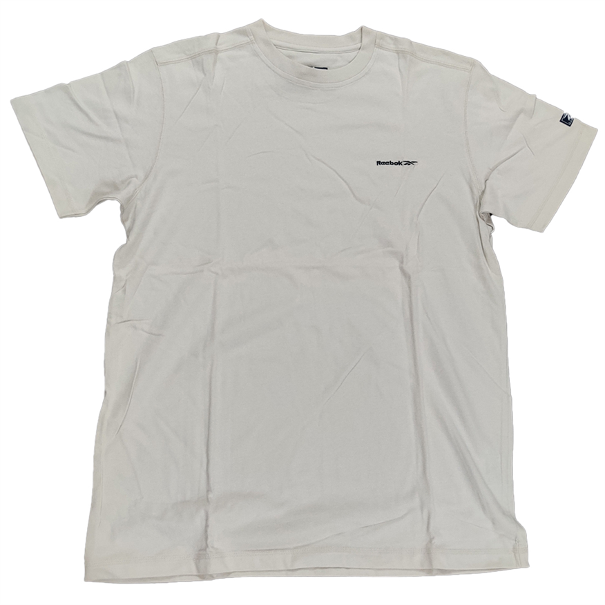 Reebok Mens Clearance Crew Pale Off White T-Shirt - Medium