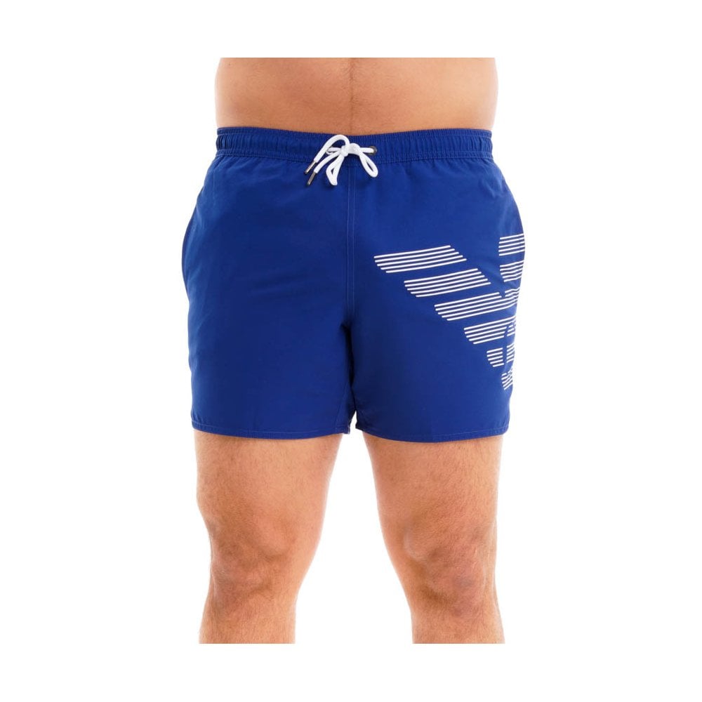 Emporio Armani Swimwear Mens Large Logo Boxer Swim Shorts - 1P427 211740