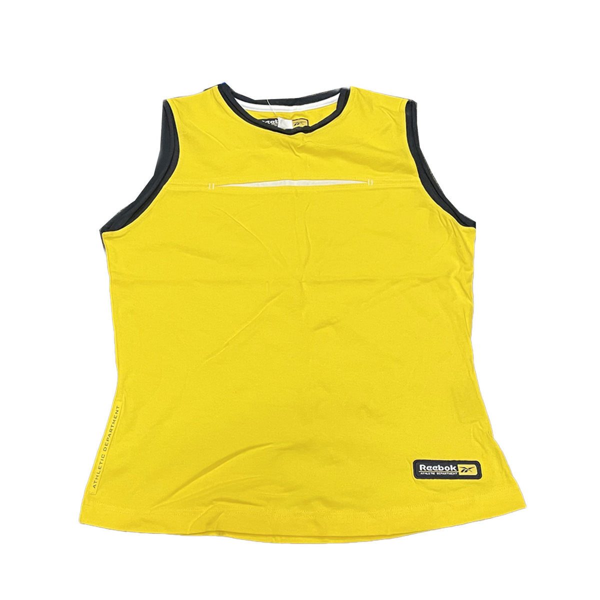 Reebok Womens Essential Athletes Sports Vest - Yellow - UK Size 12