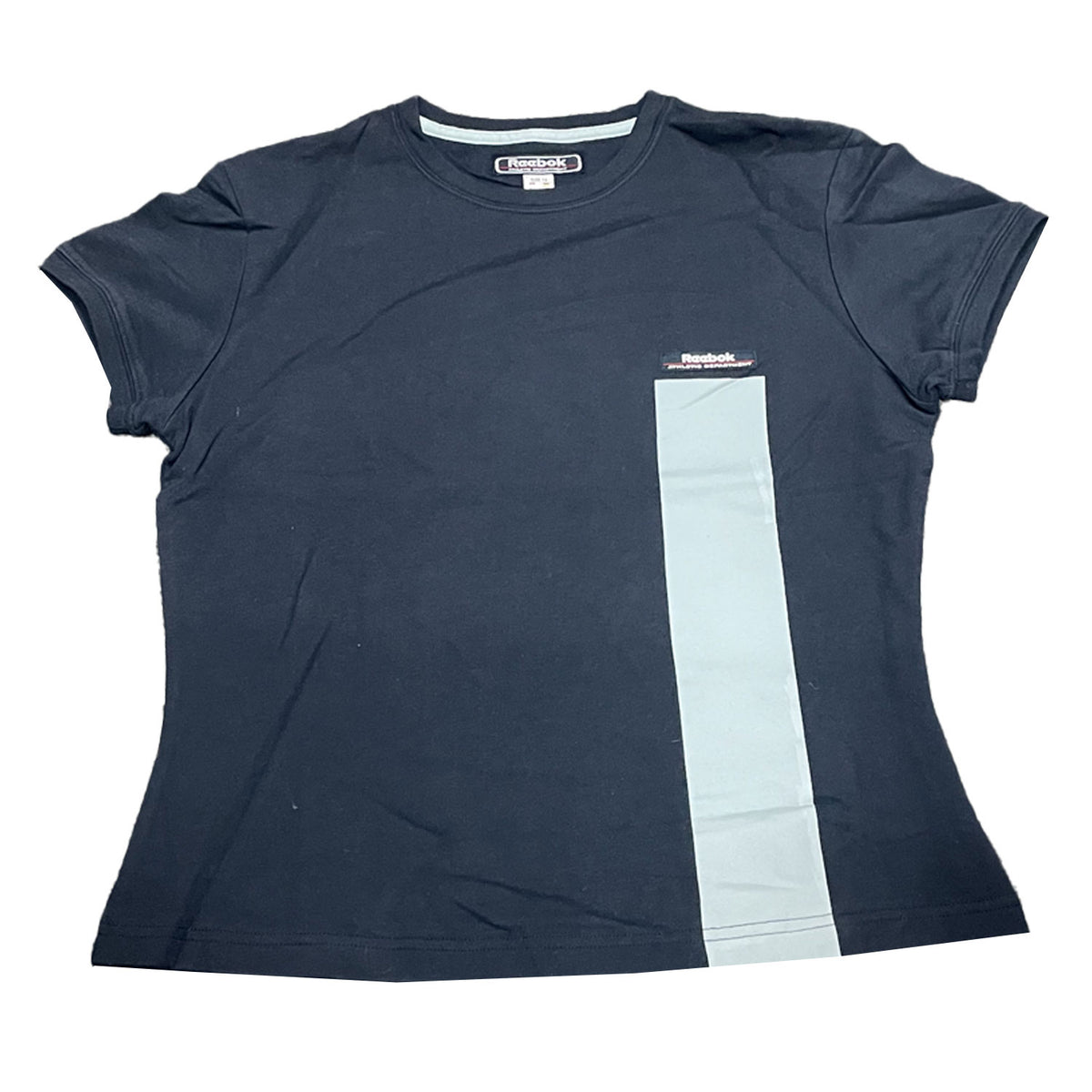 Reebok Womens Contrast T-Shirt - Navy - UK Size 12