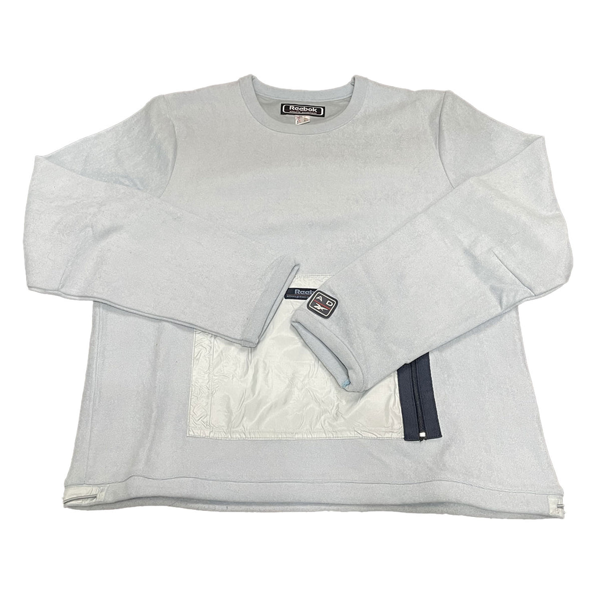 Reebok Womens Athletic Fleece Sweatshirt - Blue - UK Size 12