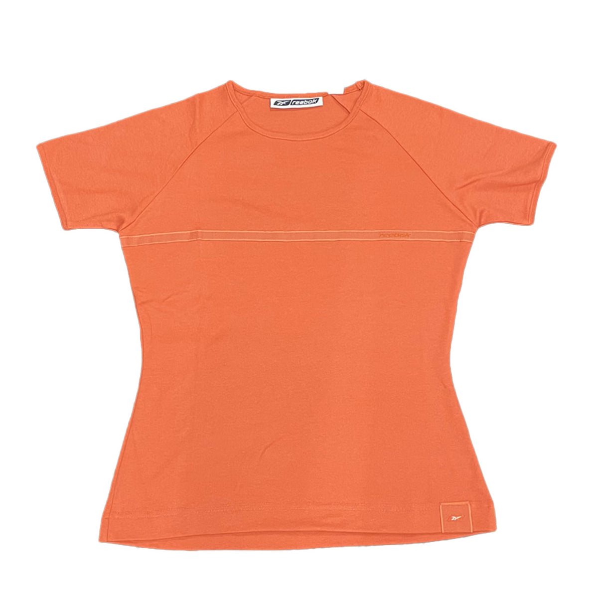 Reebok Womens Lined Classic T-Shirt - Orange - UK Size 12