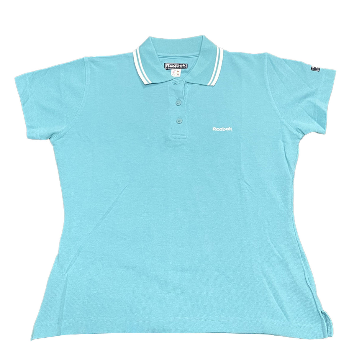 Reebok Womens Athletic Department Polo Shirt - Blue - UK Size 12
