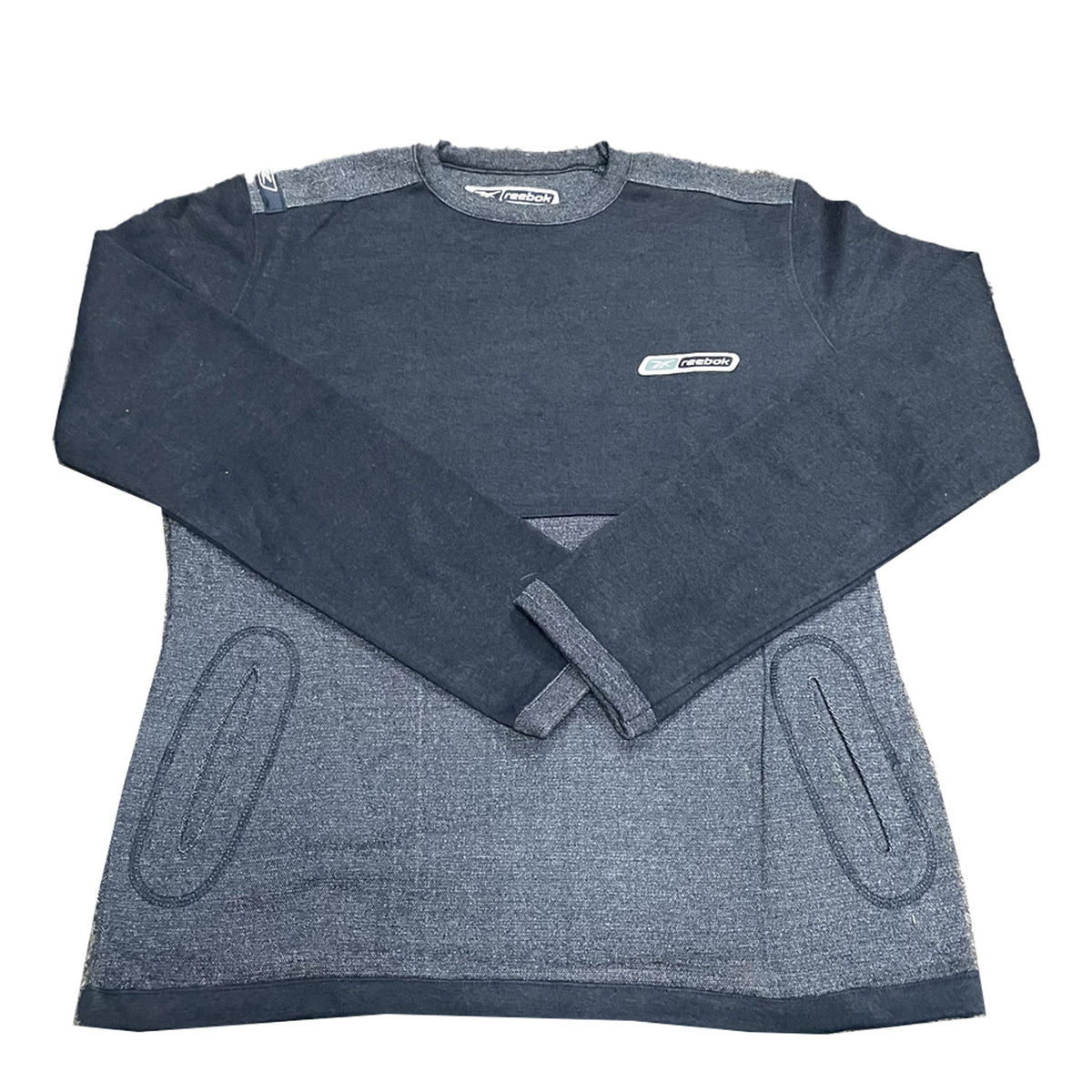 Reebok Womens Essentials Small Logo Sweatshirt - Navy - UK Size 12