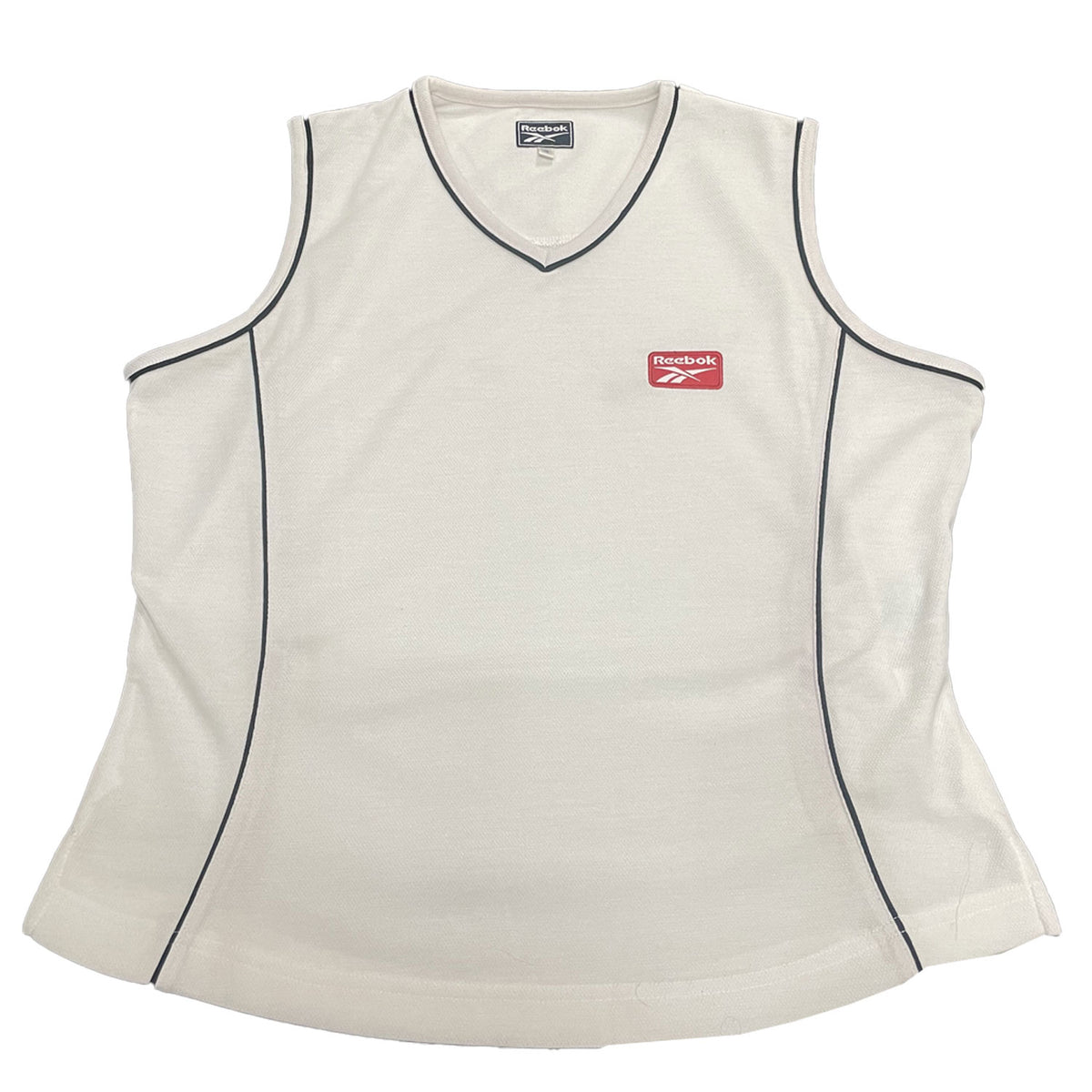 Reebok Womens Athletics Dpt Small Logo Vest - White - UK Size 12
