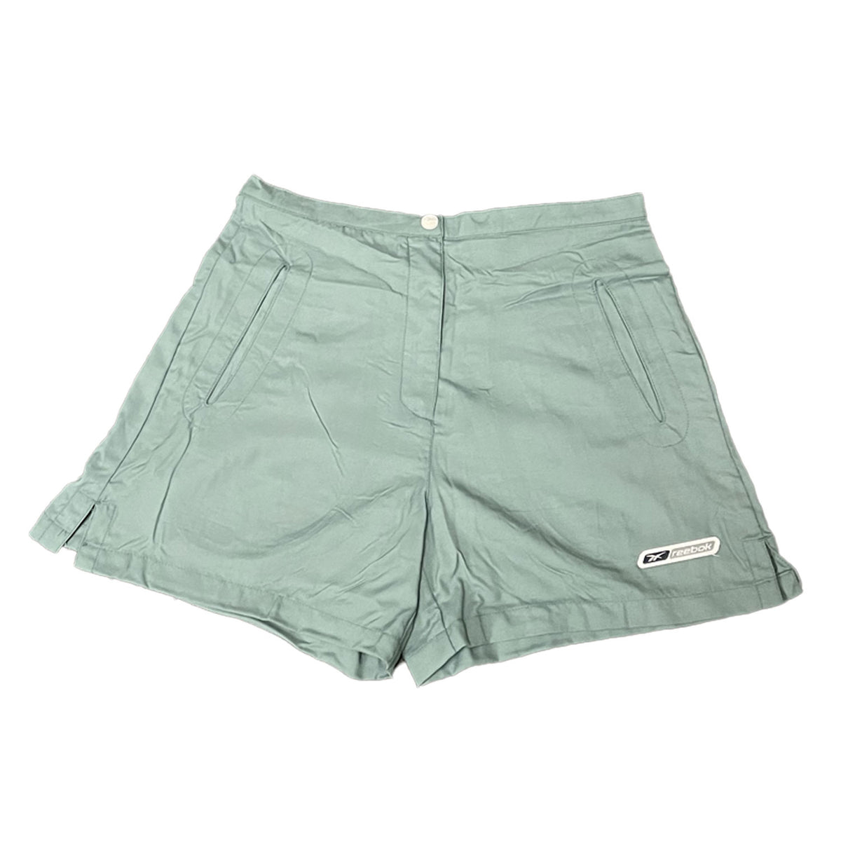Reebok Womens Shorts - Green - UK Size 12